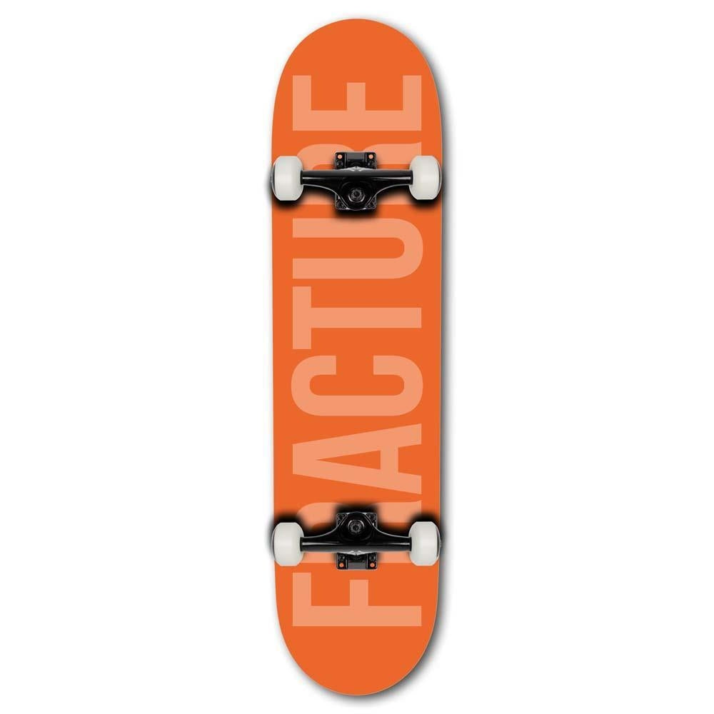 Fracture Fade Factory Complete Skateboard Orange 8"