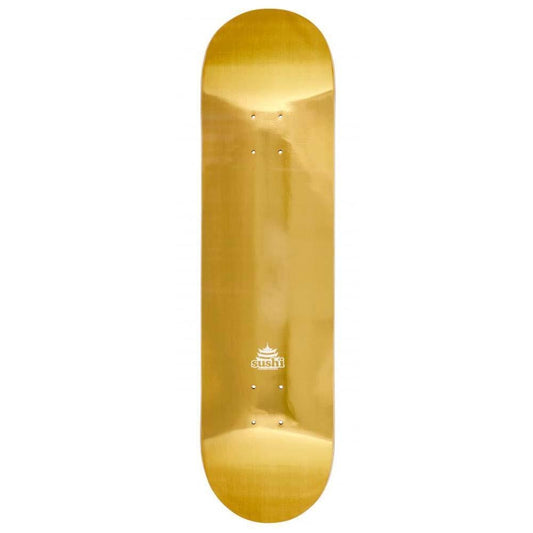 Sushi Skateboard Deck Pagoda Foil Gold 8.1"