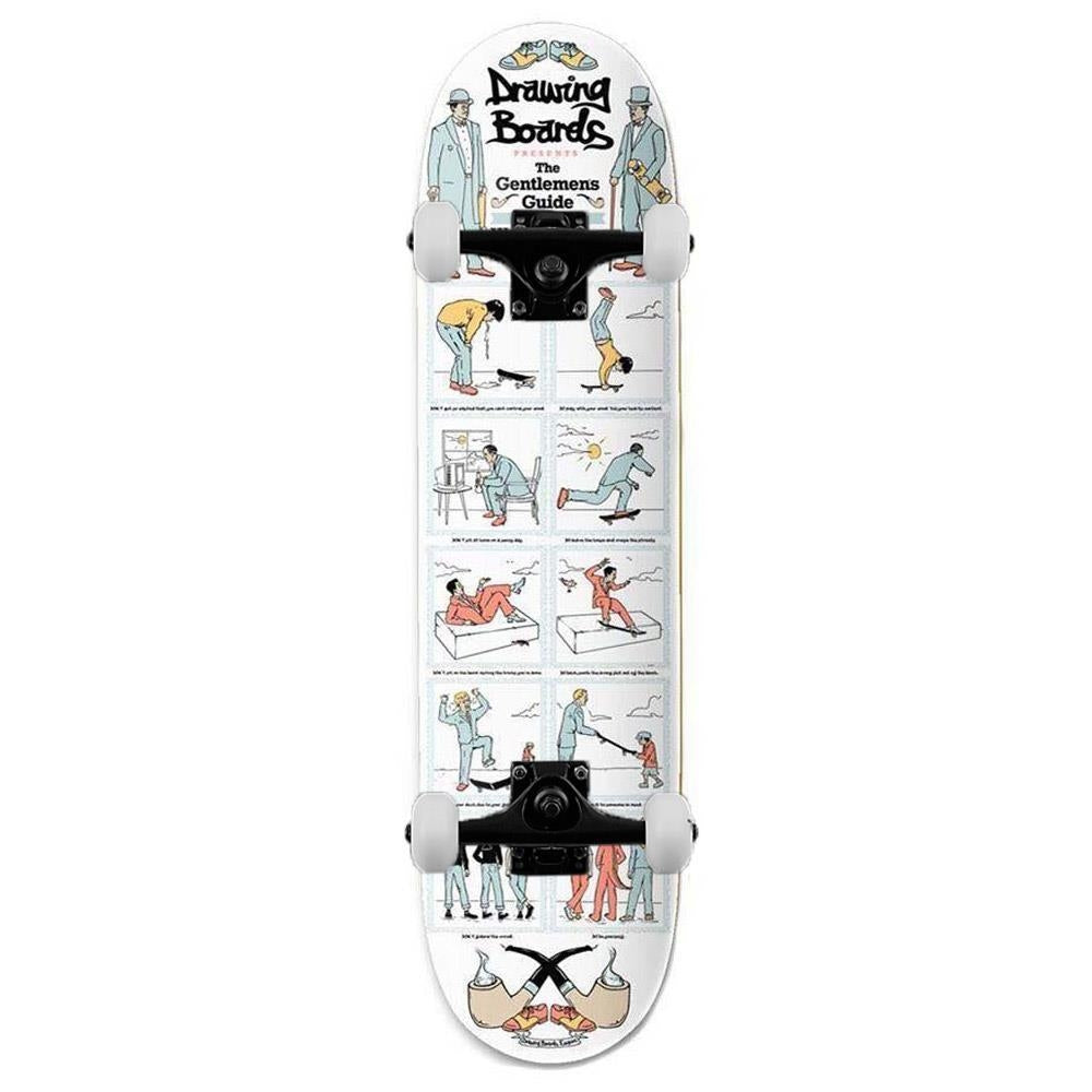 Drawing Boards Gentleman's Guide Complete Skateboard 8"