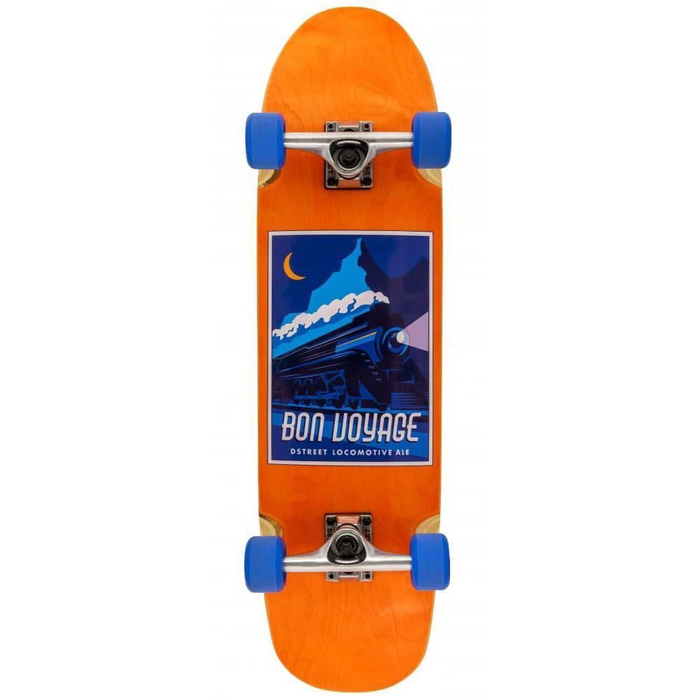 D Street Cruiser Bon Voyage Factory Complete Skateboard Orange 8.5"