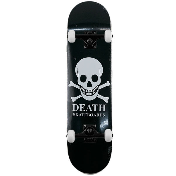 Death Black Skull Complete Skateboard 8"