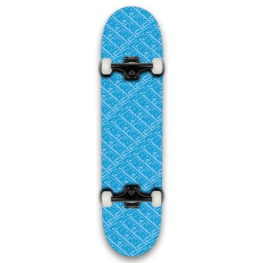 Fracture All Over Comic Factory Complete Skateboard Blue 8"