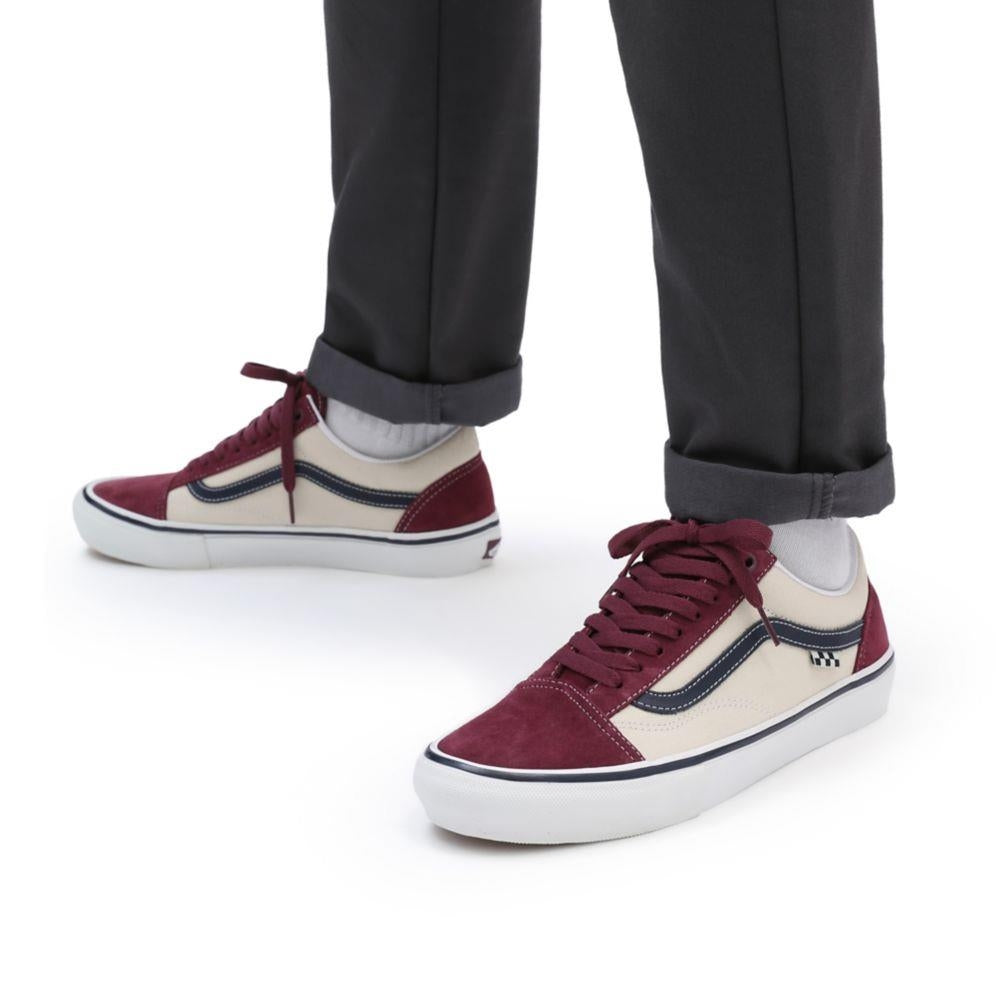 Wine old hot sale skool vans