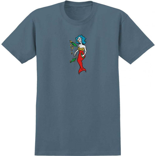 Krooked T-Shirt Mermaid Indigo Blue/Multi Color