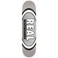 Real Team Classic Oval True Mid Skateboard Deck Silver 7.75"