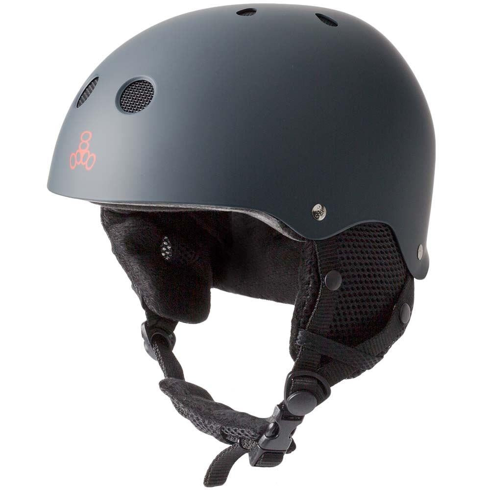 Triple 8 Snow Standard Helmet Rubber Gun Grey