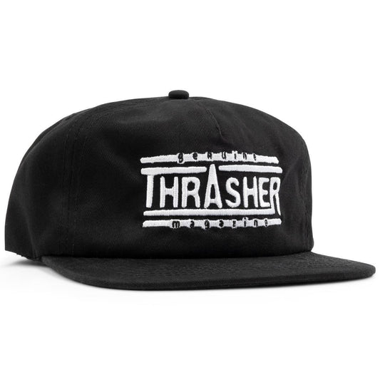 Thrasher Cap Snapback Genuine Logo Black One Size Adult