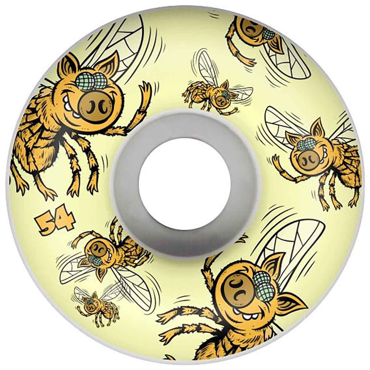 Pig Pigs Fly Proline Skateboard Wheels 101a White 54mm