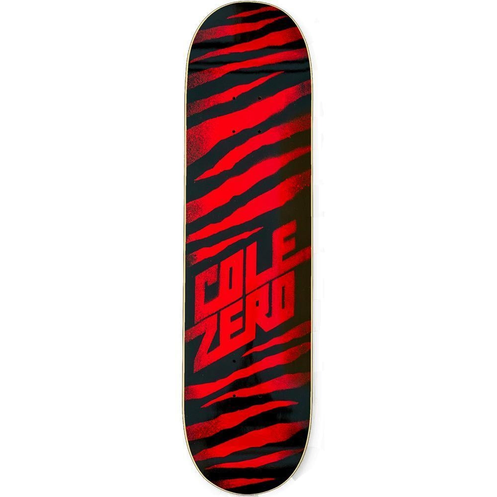 Zero Skateboards Cole Ripper Skateboard Deck Black Red 8"