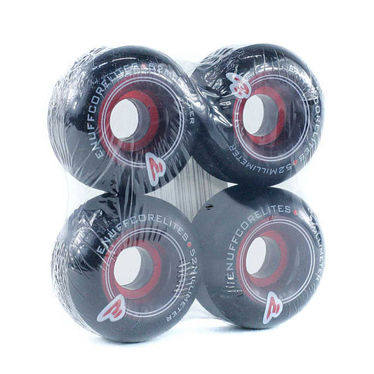Enuff Corelites Skateboard Wheels Black Red 52mm