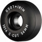 Mini Logo C-Cut 2 Skateboard Wheels 101a Black 54mm