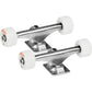 Mini Logo Skateboard Trucks x2 Assembly 53mm Wheels And Bearings Raw 7.13"