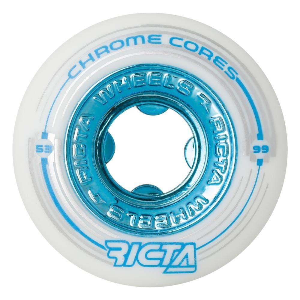 Ricta Skateboard Wheels Chrome Core 99a White 53mm