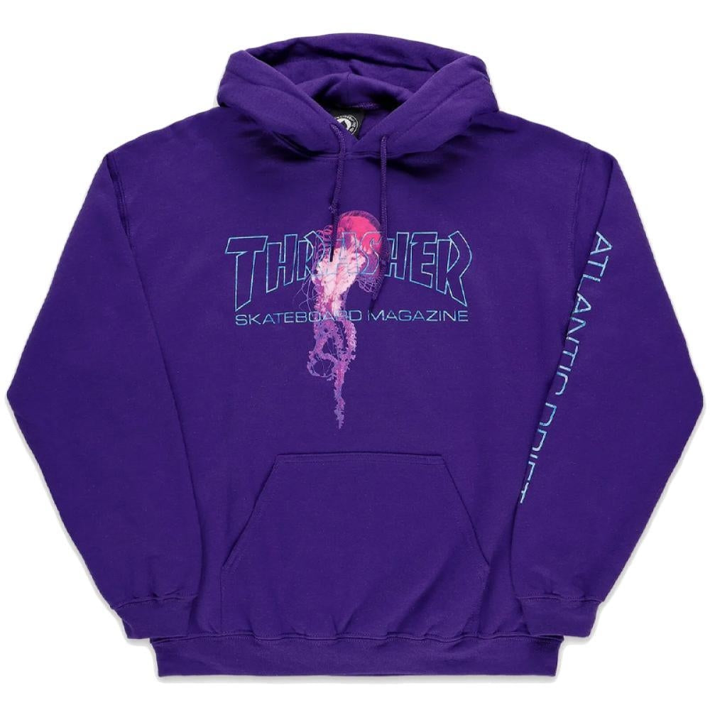 Thrasher x Atlantic Drift Jellyfish Hooded Sweatshirt Purple Black Sheep Store