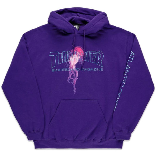 Thrasher x Atlantic Drift Jellyfish Hooded Sweatshirt Purple
