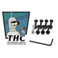 The Hardware Company THC Bender Silver Skateboard Nuts & Bolts 1"