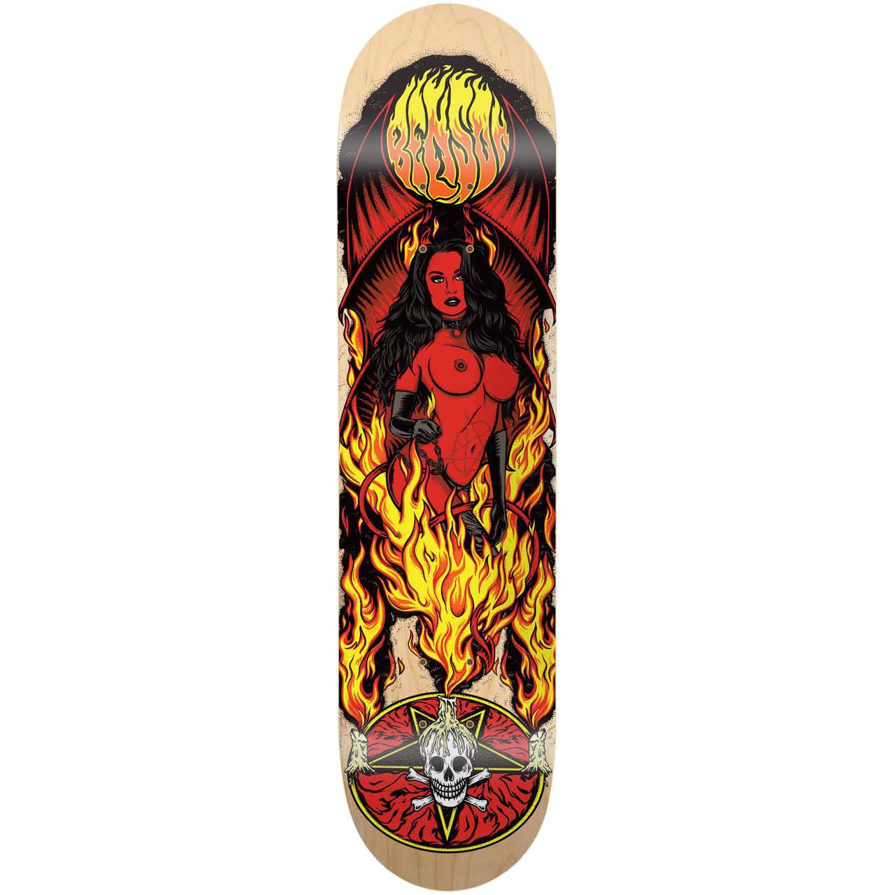 Death Skatebords Benson Devil Woman II Skateboard Deck 8.25”