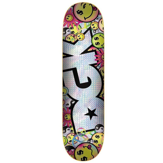 DGK Reality Foil Skateboard Deck Multi 8.25"