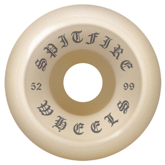 Spitfire OG Classic Skateboard Wheels 99a White 52mm
