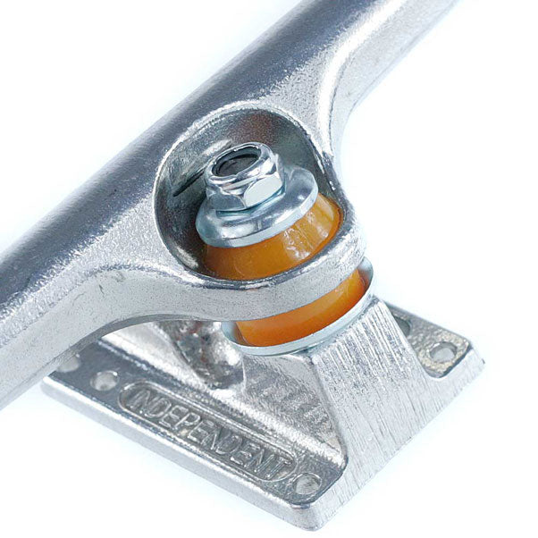 Independent Indy Raw Skateboard Trucks Polished 215mm