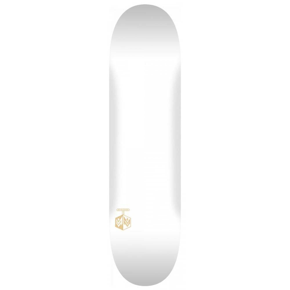 Mini Logo Skateboard Deck Chevron Detonator15 Birch 291 Solid White 7.75"