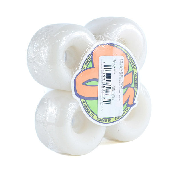 OJ Elite Combo II Skateboard Wheels 95a White 60mm