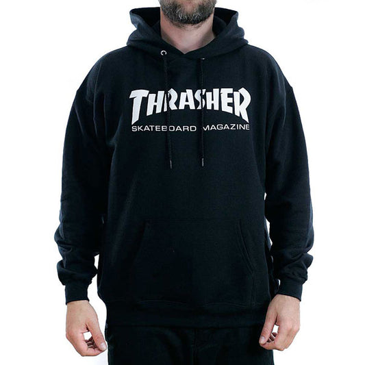 Thrasher Magazine Black Skate Mag Logo Hooded Sweatshirt