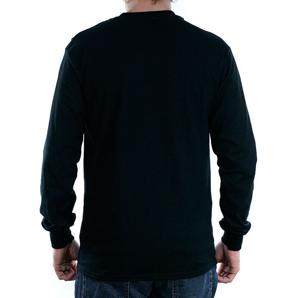 Thrasher Magazine Flame Long Sleeved T-Shirt Black