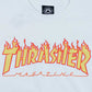 Thrasher Magazine White Flame Logo T-Shirt