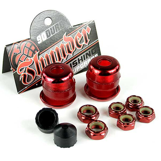 Thunder Rebuild Kit Red 90a Bushings/Washers/Axle And Kingpin Nuts/Pivot Cups